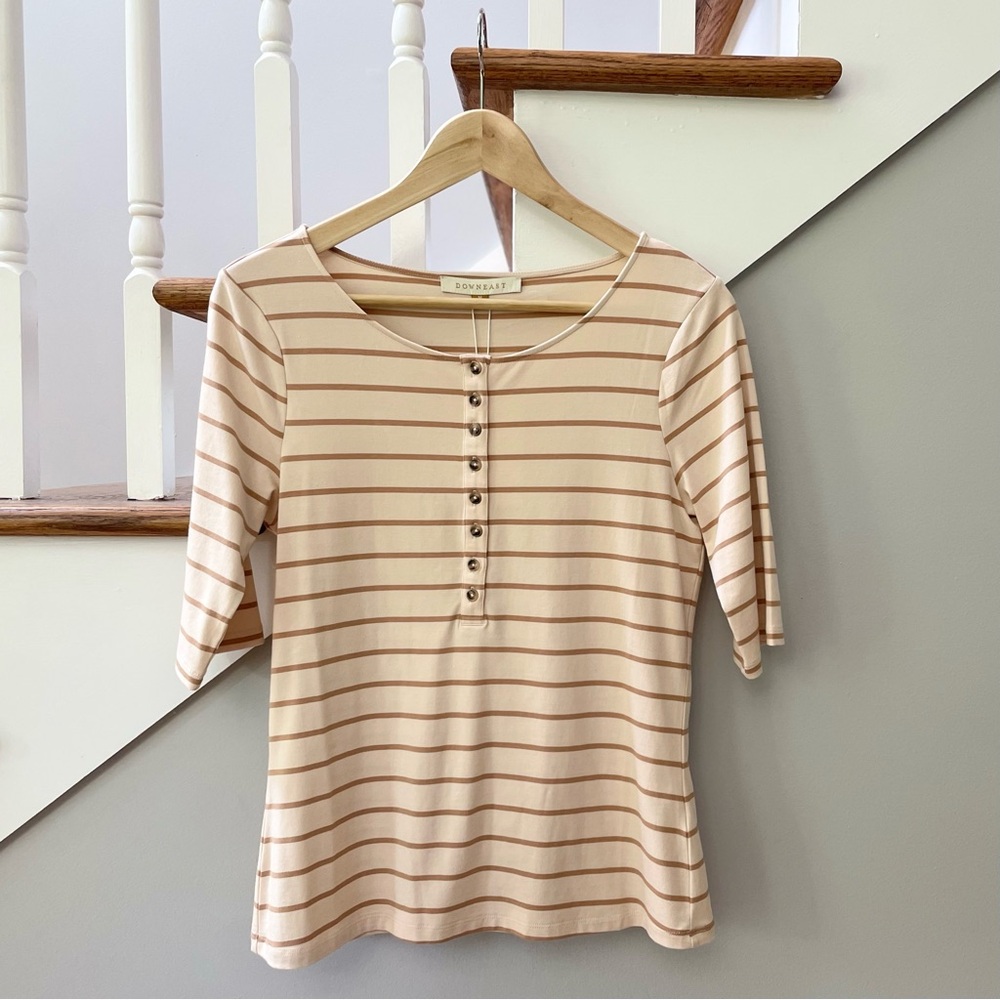 Down East Button Front Top